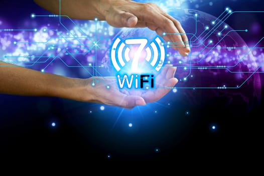 The concept of using the 7th generation Wi-Fi system is a technology. to make the transmission of information very fast