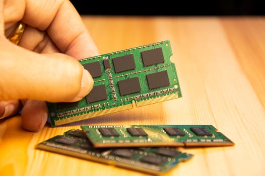 ddr3 type ram Old laptop on wooden floor