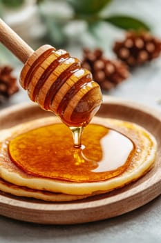 pancakes with honey , Generative Ai food