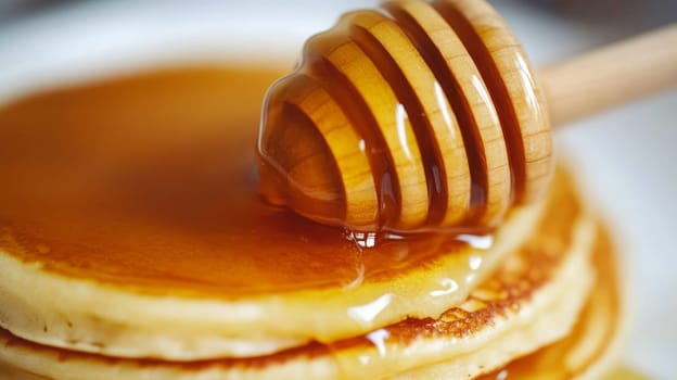 pancakes with honey , Generative Ai food