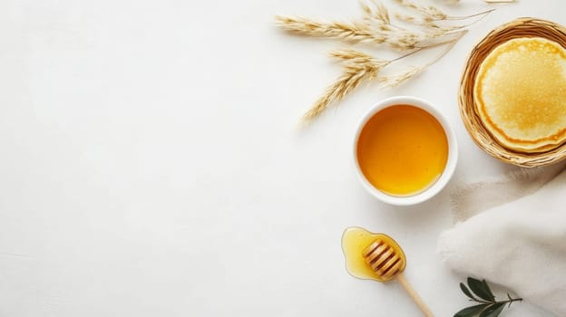 pancakes with honey , Generative Ai food