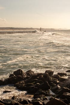 lighting atmosphere by the sea