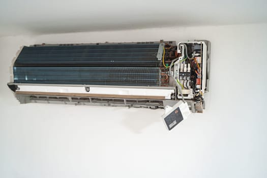 Service and maintenance of air conditioners.