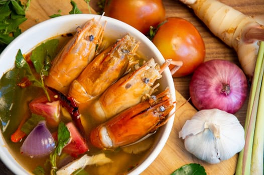 Tom Klong, river prawns, Thai food, Thai street food, original Thai food