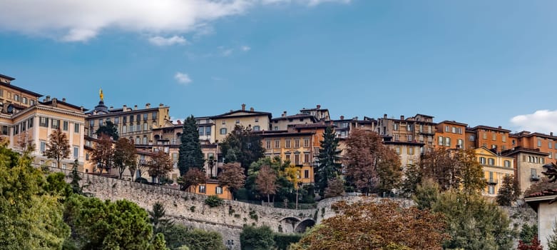 View of the upper town from the lower town