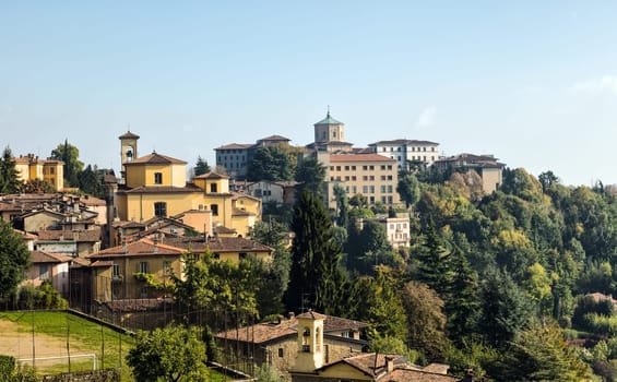 views of Bergamo and seminary