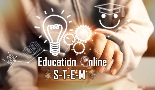 The concept of teaching and learning management system through a mixed network integration of knowledge between 4 disciplines, namely science, technology, engineering and mathematics