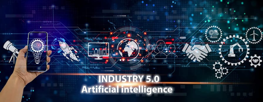 The concept of developing an artificial intelligence system that can interact with humans and be used in the industry 5.0 system.