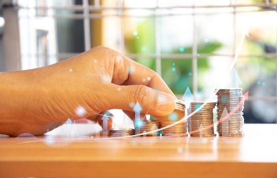 Concept of collecting money as a reserve fund and investment