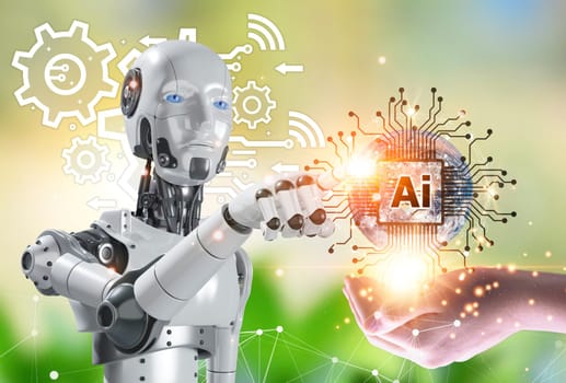 The concept of using artificial intelligence to control the system, industry using artificial intelligence