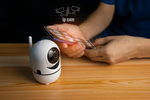 IP wifi wireless security camera supports Internet installation technology, security systems, smart home applications.	