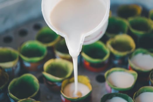 Nian gao is year cake or New Year cake or Chinese New Year's cake, is a sweet food prepared from glutinous rice flour and consumed in Chinese cuisine. It is also simply known as rice cake.