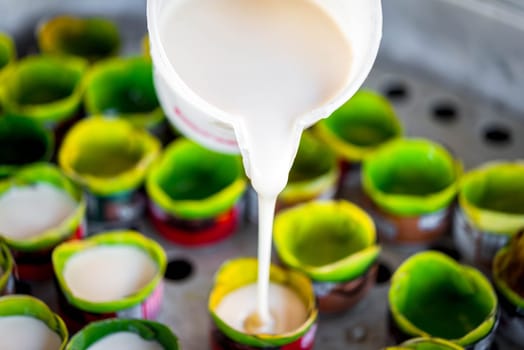 Nian gao is year cake or New Year cake or Chinese New Year's cake, is a sweet food prepared from glutinous rice flour and consumed in Chinese cuisine. It is also simply known as rice cake.