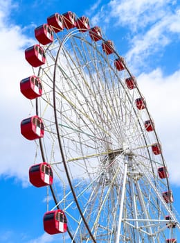 Ferris wheel of national amusement park of mongolia.