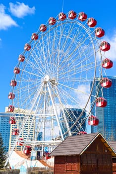 Ferris wheel of national amusement park of mongolia.