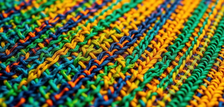 Colorful knitted fabric as a background
