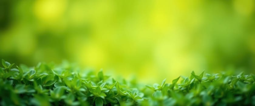 Green leaves background with soft focus, nature and environment concept. Spring and summer season.