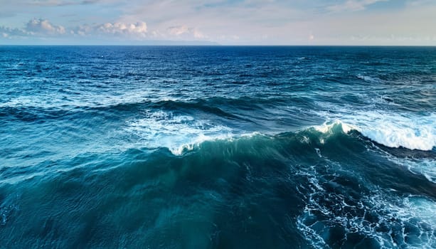 sea water waves background, AI generated image