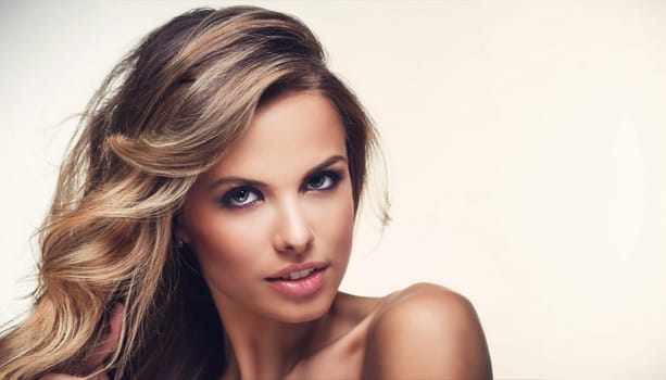 pretty young woman model, AI generated image