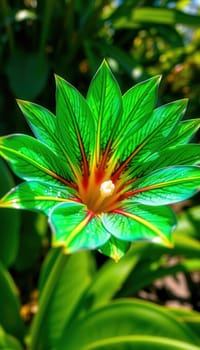 Beautiful tropical flower in the garden