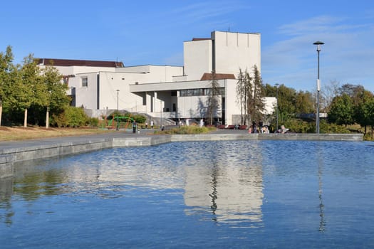 Moscow, Russia - SEPT 10. 2024. Building of Cultural Center in Zelenograd