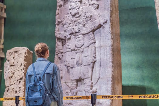 27.07.2024 Mexico City, Mexico: Artifact from the National Museum of Anthropology in Mexico City. Historic and cultural treasure showcasing Mexico rich pre-Columbian heritage. Anthropology, history, and education concept.