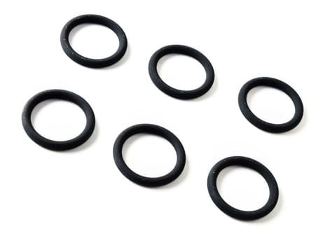 O-ring for car on white background