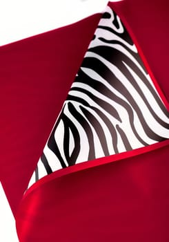 wrapping paper for flowers bouquets in two colors red and zebra pattern