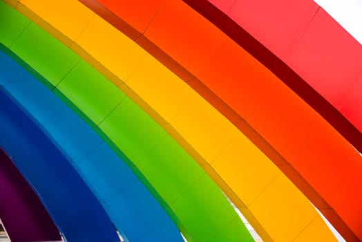 Composition with rainbow, concept of lgbt style