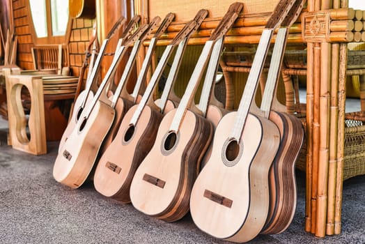 Process of making wooden guitar