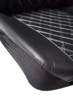 types of seams of eco leather cover car seat