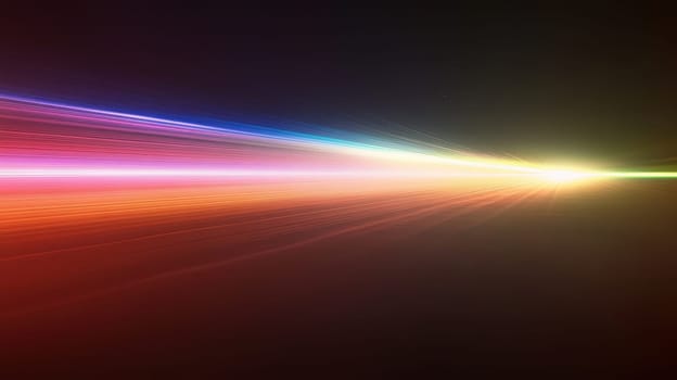 A colorful light is projected on a dark background. The light is bright and colorful, creating a sense of energy and excitement. The image is dynamic and visually striking