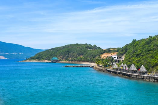 Vietnamese landscape on a tropical island