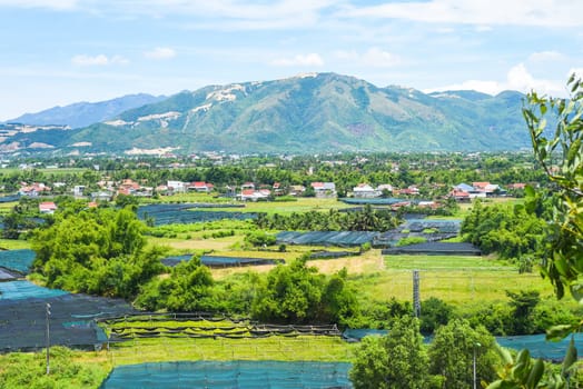 Landscape view from pagoda in Nha Trang Vietnam
