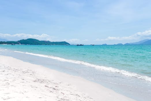 Doc Let beach of Vietnam with white sand