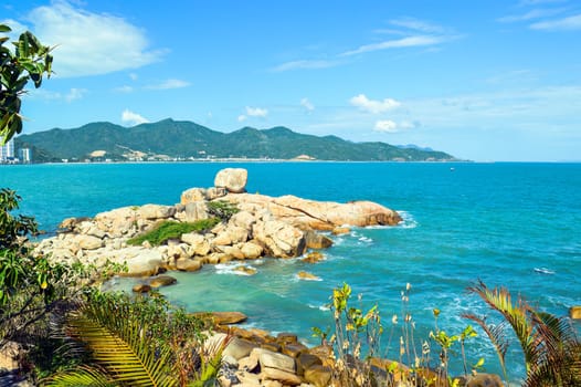 Rock garden on the cape Hon Chong in February, Nha Trang, Vietnam