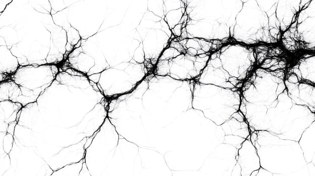 Close-up of neurons, neural network, nervous system, detail intricate web of connections background. Biological illustration, cellular biology concept