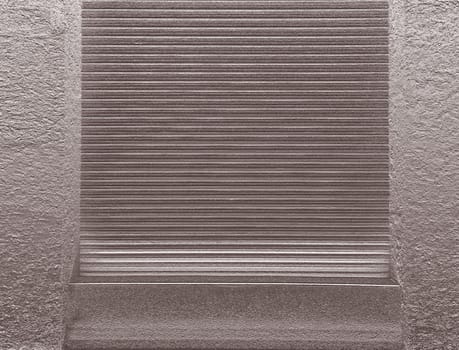 Abstract grey podium for a close-up product presentation or background