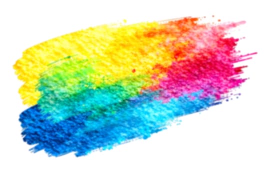 Bright watercolor stroke features a vivid blend of colors perfect for backgrounds or artistic designs.. Blurred picture
