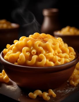 mac and cheese pasta, AI generated image