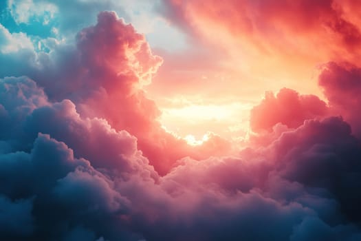 Gorgeous pastel pink abstract background in the form of smoke clouds or ink in water. Smoke visualization of pink liquid textured clouds