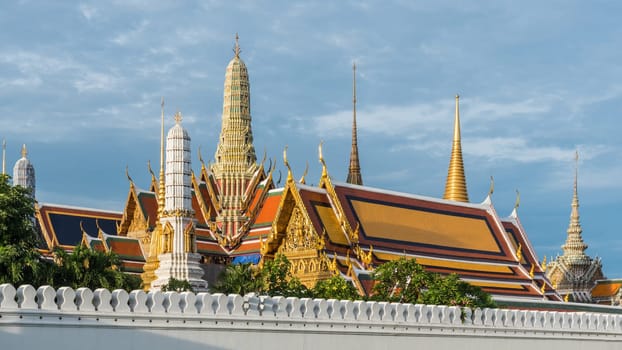 Wat Phra Kaew, commonly known in officially as Wat Phra Si Rattana Satsadaram as the most famous tourist sites and most sacred Buddhist temple (wat) in Thailand.