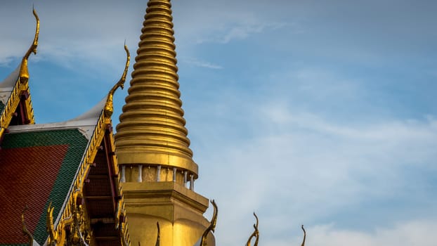 Wat Phra Kaew, commonly known in officially as Wat Phra Si Rattana Satsadaram as the most famous tourist sites and most sacred Buddhist temple (wat) in Thailand.