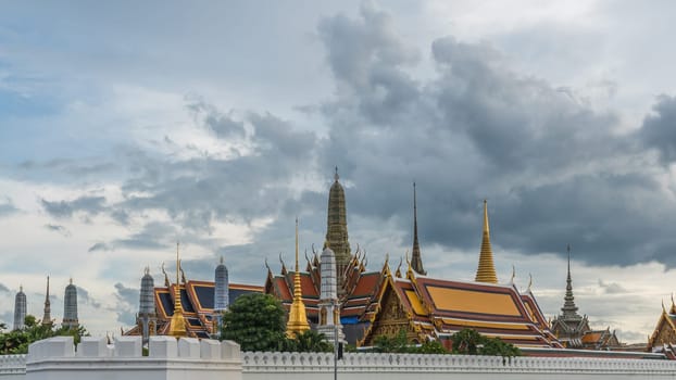 Wat Phra Kaew, commonly known in officially as Wat Phra Si Rattana Satsadaram as the most famous tourist sites and most sacred Buddhist temple (wat) in Thailand.