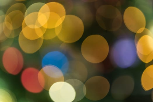 Light abstract bokeh background by blur or defocused at light element use for background or wallpaper in new year festive or christmas concept