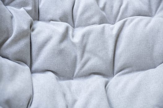 Gray linen rough pillow texture Background