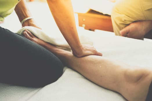 Thai woman to take of service Thai traditional massage for treat aches and pains.