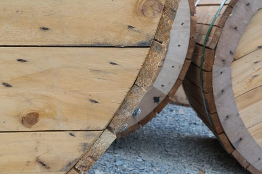 Big wooden cable wheel roll for electric wire or cable in industrial