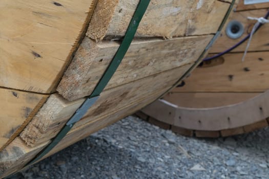 Big wooden cable wheel roll for electric wire or cable in industrial