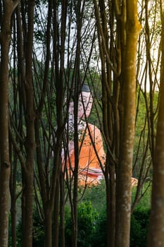 Thai buddha statue at Thai forest temple